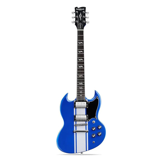 WestCreek RACER Solid Body Electric Guitar, Double Cut guitar - Blue